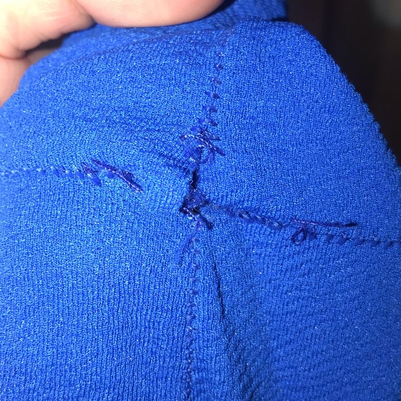 BooHoo Plus Front Wrap Jumpsuit Size 20 Blue - Picture 4 of 4